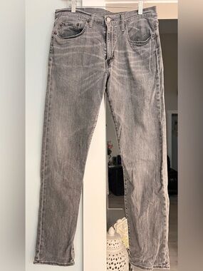 Levi Strauss & Co 502 Slim Straight Men's Gray Jeans - Modern Denim size 33/34